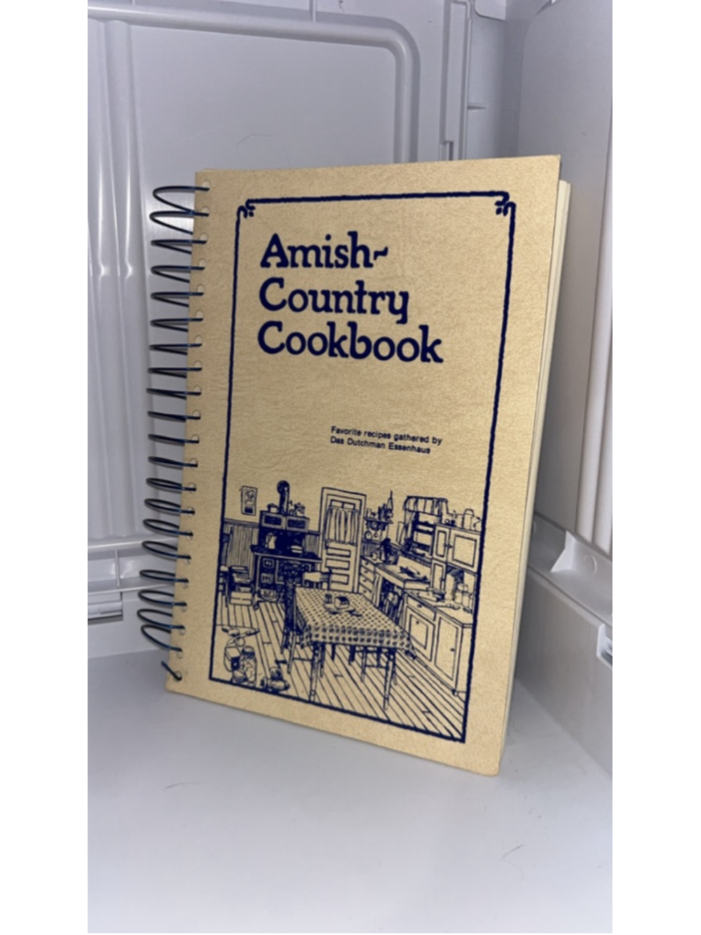 Unbranded Amish Country Cookbook One Size Beige Blue